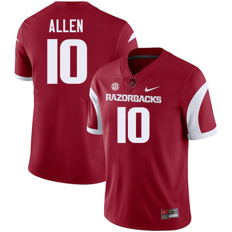 Brandon Allen Arkansas Jersey,Arkansas Razorbacks #10 Brandon Allen Jersey Youth College-Cardinal